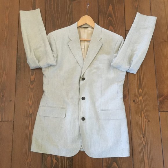 Banana Republic 40R Made in Egypt Linen Jacket/Blazer/Sport Coat - Picture 3 of 12